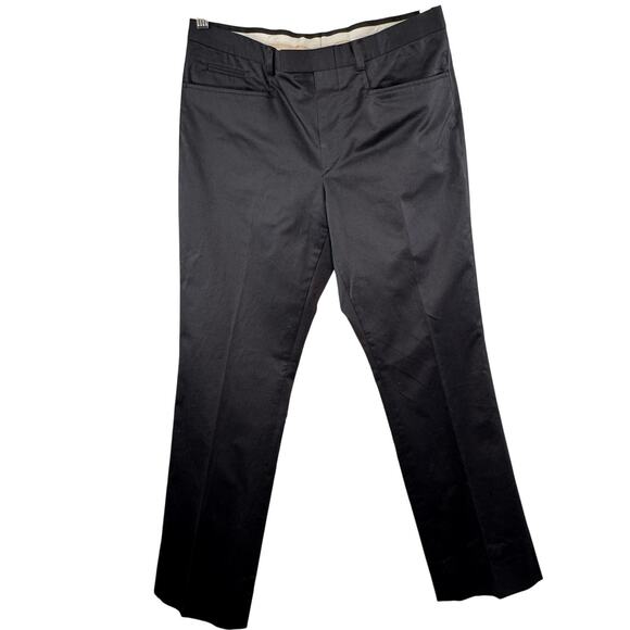 GUCCI Gray Trousers Pants Cotton Stretch Mid-Rise Straight Leg Formal Size 46 R